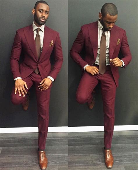 Davidson Frere maroon suit | Mens fashion suits, Mens fashion edgy, Well dressed men