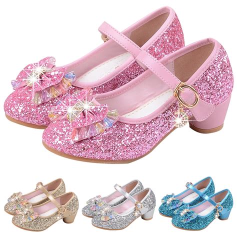 Baby Girls Flat Dress Party Shoes Toddler Rhinestone Princess Shoes 2-6 ...