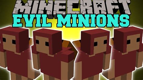 Minecraft: EVIL MINIONS (MINING, CHOP TREES, CARRY ANIMALS) Minions Mod Showcase - YouTube