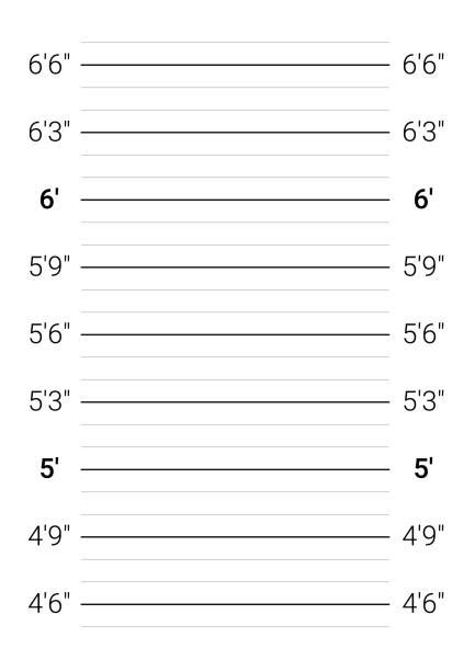 Prison Height Chart stock vectors - iStock