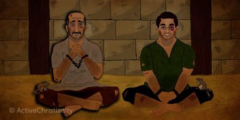 Bible study: Paul and Silas praying and singing praises in prison