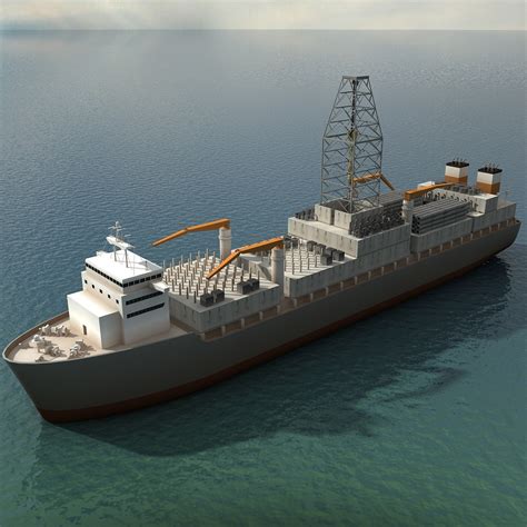 3d model drilling ship