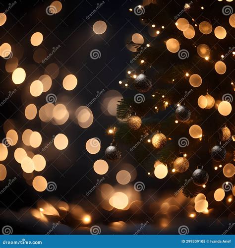 Bokeh Lights Background Christmas Wallpaper Stock Photo - Image of abstract, decorative: 299309108