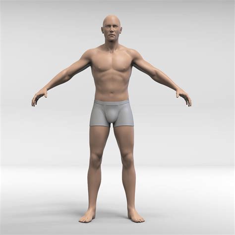 Male Human Body 3D Model $69 - .ma .obj .max - Free3D