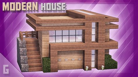 Modern House Minecraft / Minecraft: How to build a Large Modern house tutorial ... / Lakeside ...