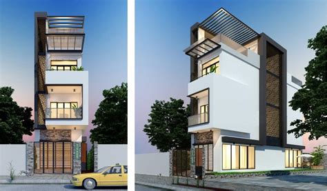 Three-Storey Narrow Lot House Concept - Ulric Home