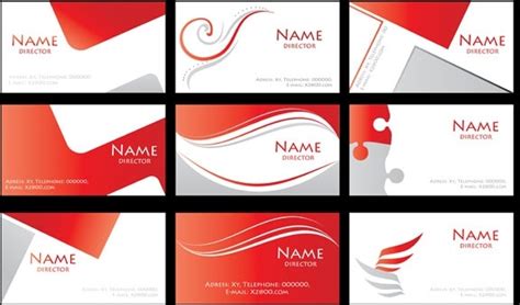 Red business card background vector free download free vector download (62,551 Free vector) for ...