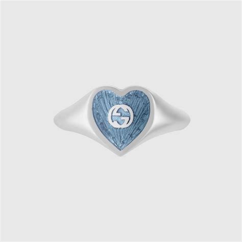 Gucci - Gucci Heart ring with Interlocking G | Bague gucci, Bijoux ...