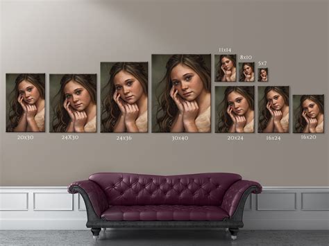 Wall Display Guide Size Comparison Chart Portrait | peacecommission.kdsg.gov.ng