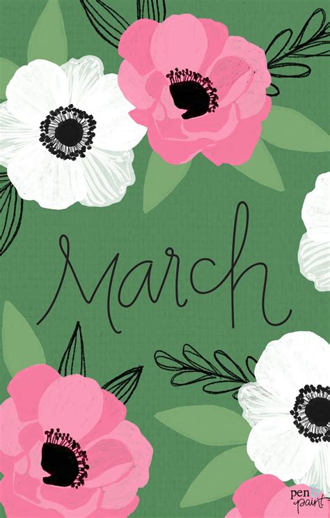 FREE March Desktop Background & Wallpaper | Spring wallpaper, Iphone ...