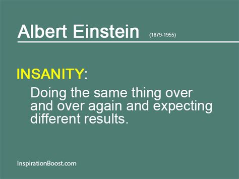 Albert Einstein Insanity Quotes | Inspiration Boost