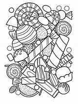 Candy coloring Pages For Adults sketch template
