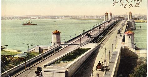 Papergreat: Early postcard of Boston's Longfellow Bridge