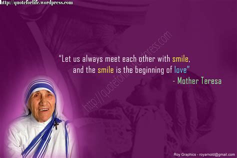 Christian Quote: Smile By Mother Teresa Wallpaper - Christian Wallpapers and Backgrounds
