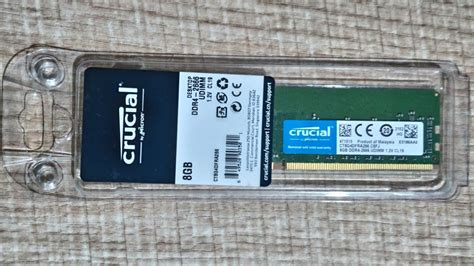 Crucial ddr4 8gb 2666mhz desktop ram Unboxing and review - YouTube