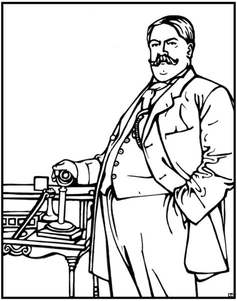 William Taft Coloring Page | Purple Kitty