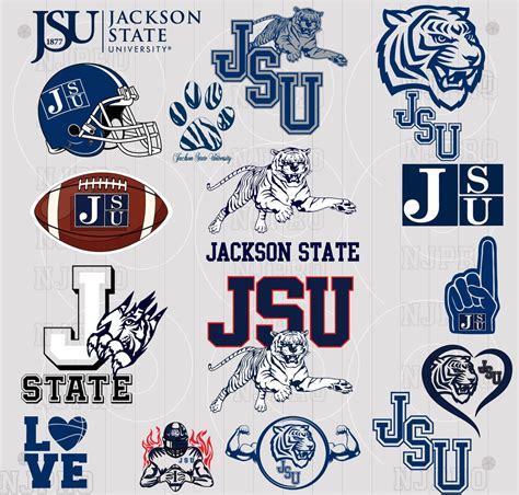 Jackson State University Tigers SVG, JSU Theeilove, Jackson State ...