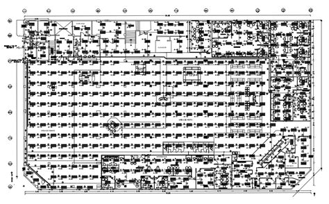 Download Garment Production Factory Floor Plan AutoCAD File - Cadbull