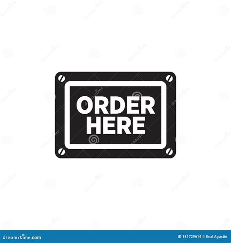 Order Sign Logo Design Template Stock Vector - Illustration of grabs, design: 181729614