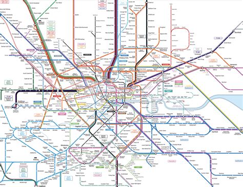 Map Of London Train Lines - United States Map