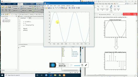 Sampling a Continuous Time Signal with Matlab - YouTube