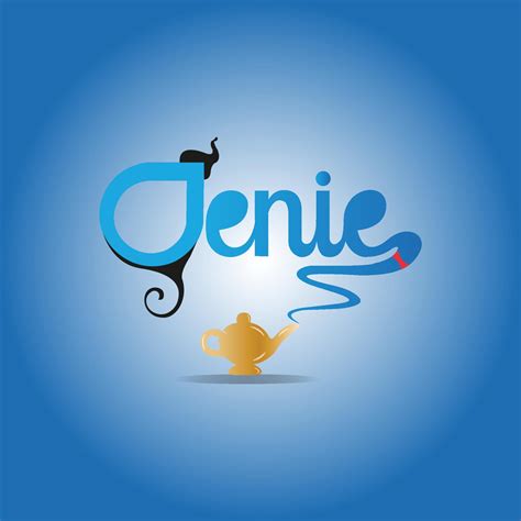 genie logo design 21996249 Vector Art at Vecteezy