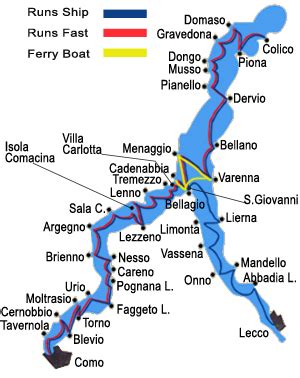 Lake Como ferry timetables - Como and its lake