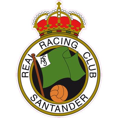 Pegatina escudo fútbol Racing Santander