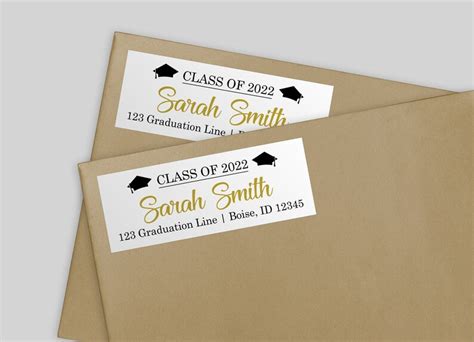 Editable Graduation Address Labels DIGITAL DOWNLOAD - Etsy