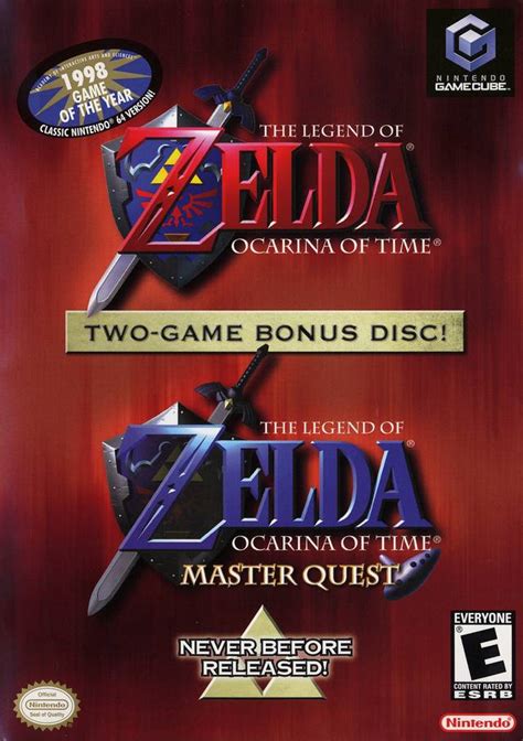 Zelda Ocarina of Time Master Quest Gamecube Game