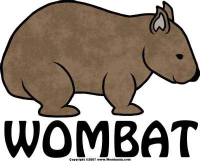 Wombat, Cartoon animals, Animal alphabet