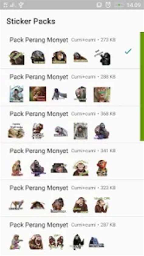 Perang Gambar Monyet - WAStick for Android - Download