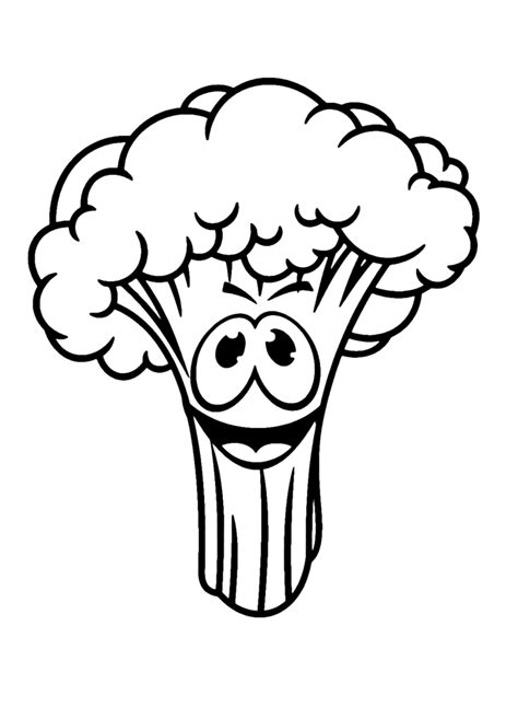 Broccoli Coloring Pages Printable for Free Download