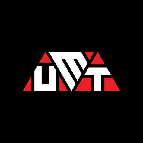 UMT triangle letter logo design with triangle shape. UMT triangle logo design monogram. UMT ...