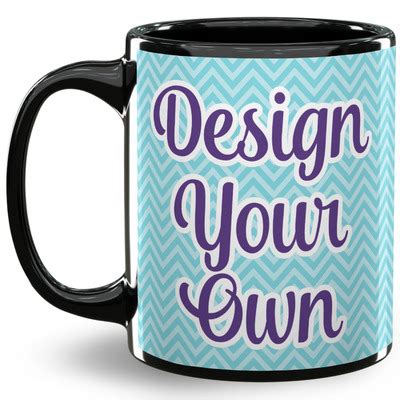 Design Your Own 11 oz Coffee Mug - Black | YouCustomizeIt