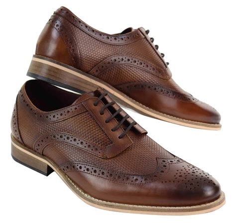 Mens Oxford Shoes with Modern Pattern | Happy Gentleman