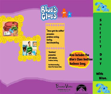 Fanmade Blue's Clues VHS Back Cover #5 by BluesCluesFanatic21 on DeviantArt