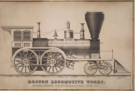 Mid-1800s Locomotive Builders' Prints from The Boston Athenæum Old ...