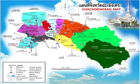 Chachoengsao Map Thailand Travel Tour Maps: Chachoengsao Map