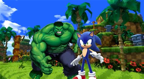 Sonic and Hulk team up by rsuam1 on DeviantArt