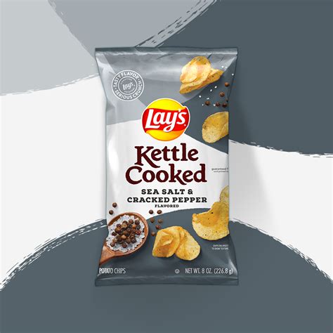 Lay's Kettle Cooked Sea Salt Vinegar Potato Chips ...