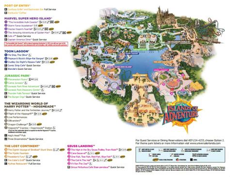 Harry Potter Map Universal Studios Florida