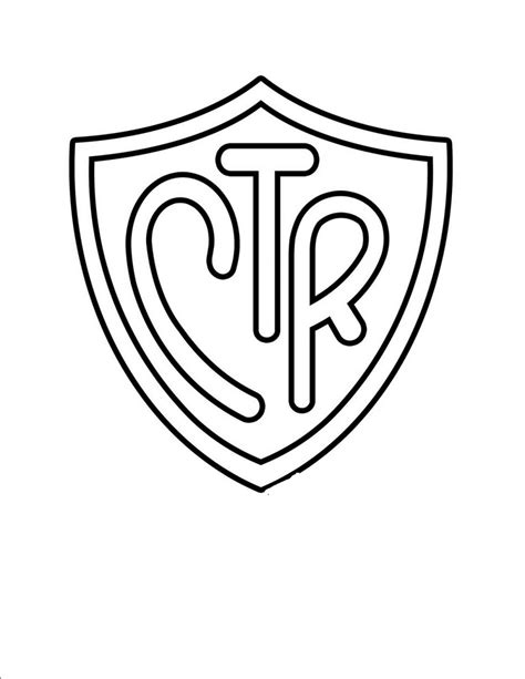 Ctr Shield Coloring Page Pictures | K5 Worksheets