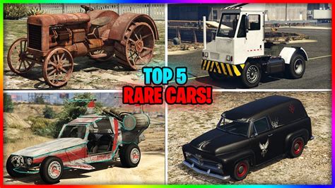 Top 5 *RAREST* Vehicles in GTA 5 Online! (HOW TO GET RARE CARS!) - YouTube