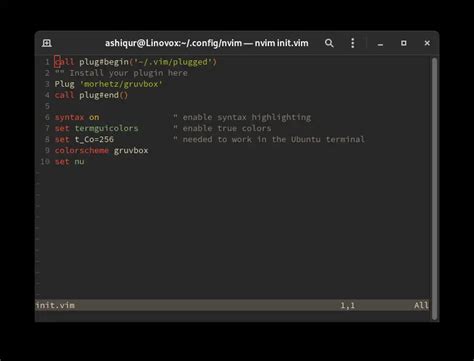 How to Set Gruvbox Colorscheme in Neovim - Linovox