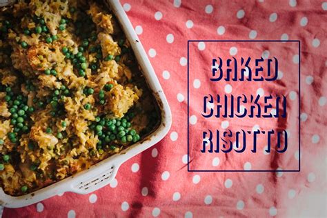 Oven Baked Chicken Risotto | Oven baked chicken, Chicken risotto, Baked ...