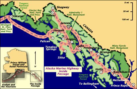 Alaska Marine Highway Ferry Maps