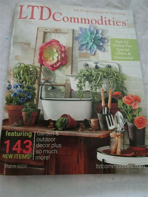 LTD Commodities Catalog March 2020 Garden & Outdoor Decor Plus More Brand New - Catalogs