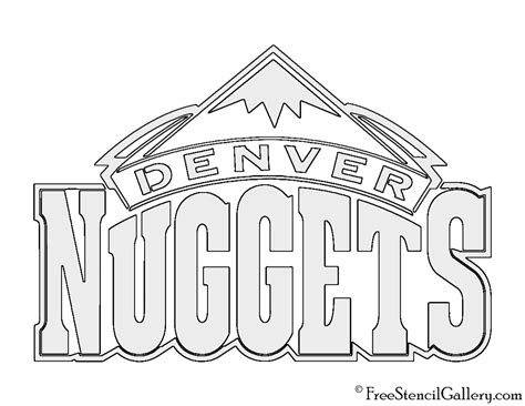 NBA Denver Nuggets Logo Stencil | Free Stencil Gallery