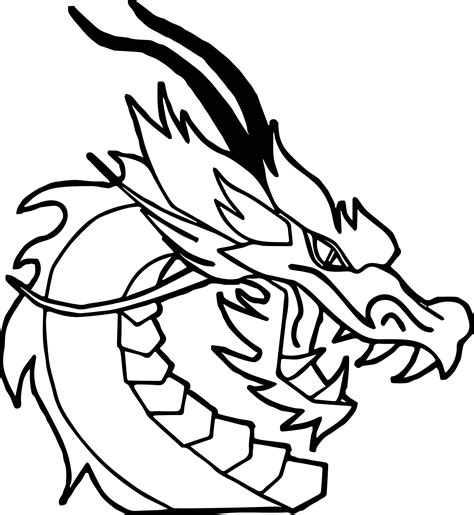 Dragon Face Drawing | Free download on ClipArtMag